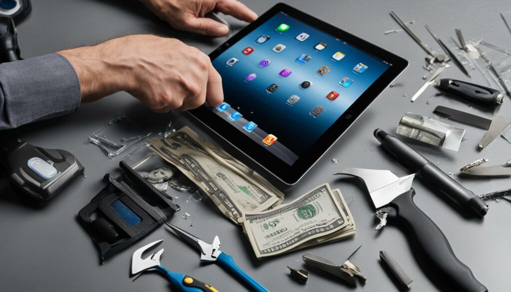 cost of iPad glass replacement